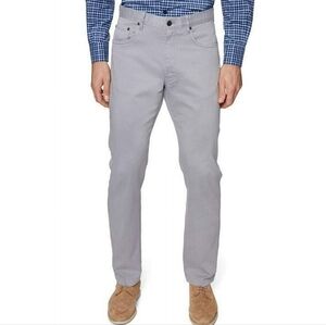 Hickey Freeman 5 Pocket Stretch Cotton Gray Pants Size 42x32